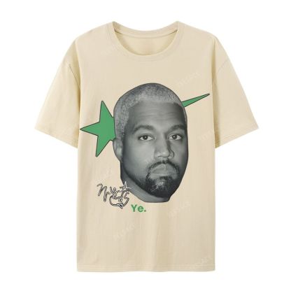 Casual Short Sleeve T-Shirt KANYE WEST 2025 TEE