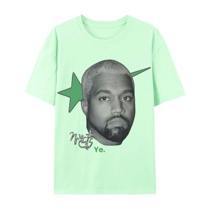 Casual Short Sleeve T-Shirt KANYE WEST 2025 TEE