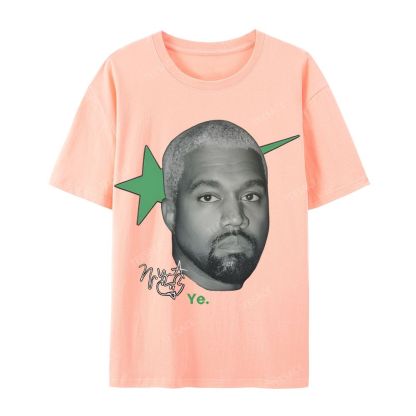 Casual Short Sleeve T-Shirt KANYE WEST 2025 TEE