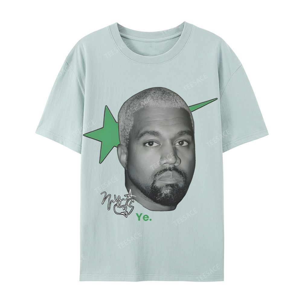 Casual Short Sleeve T-Shirt KANYE WEST 2025 TEE