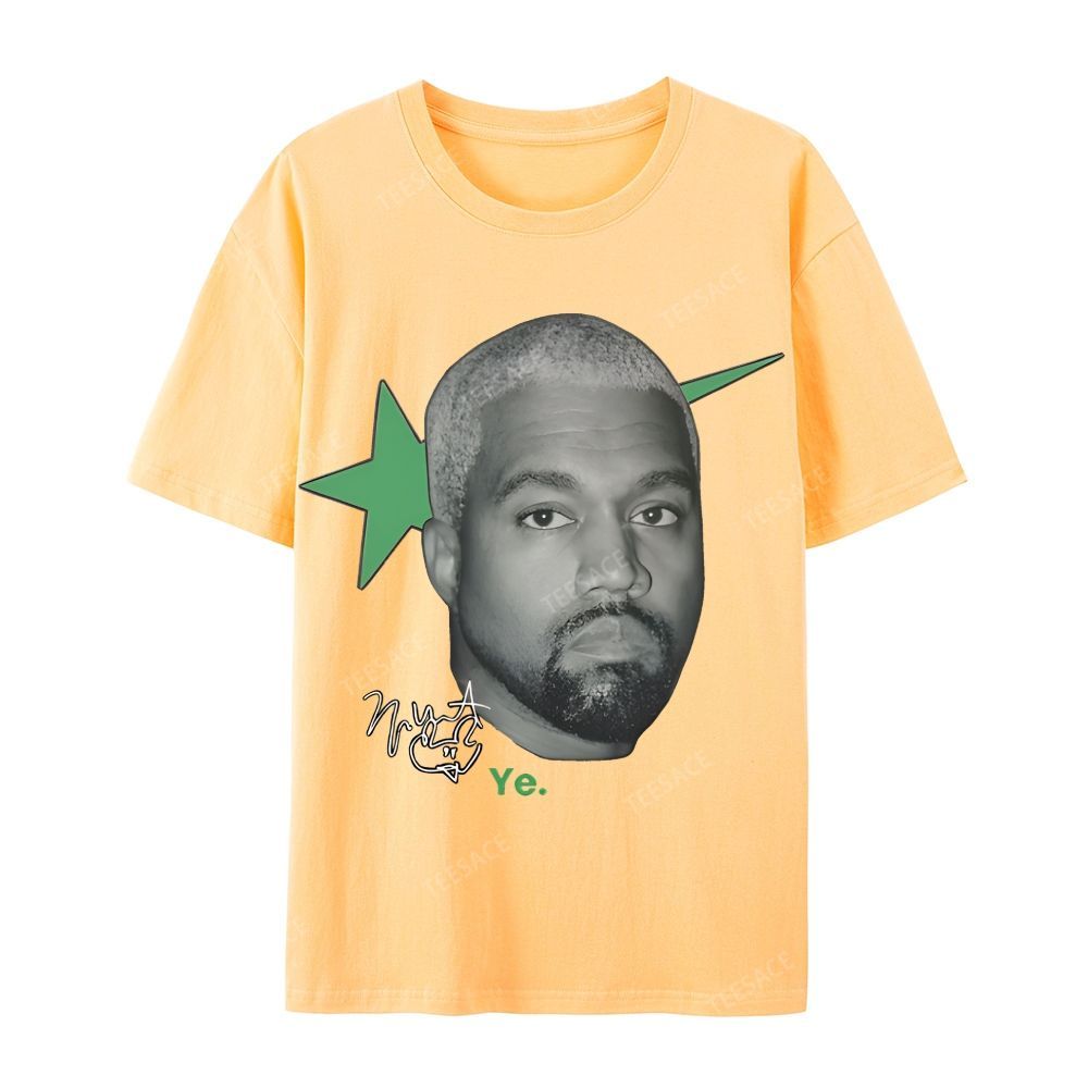 Casual Short Sleeve T-Shirt KANYE WEST 2025 TEE