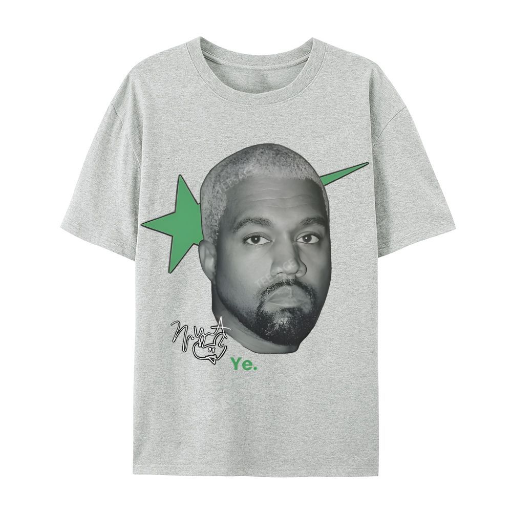 Casual Short Sleeve T-Shirt KANYE WEST 2025 TEE