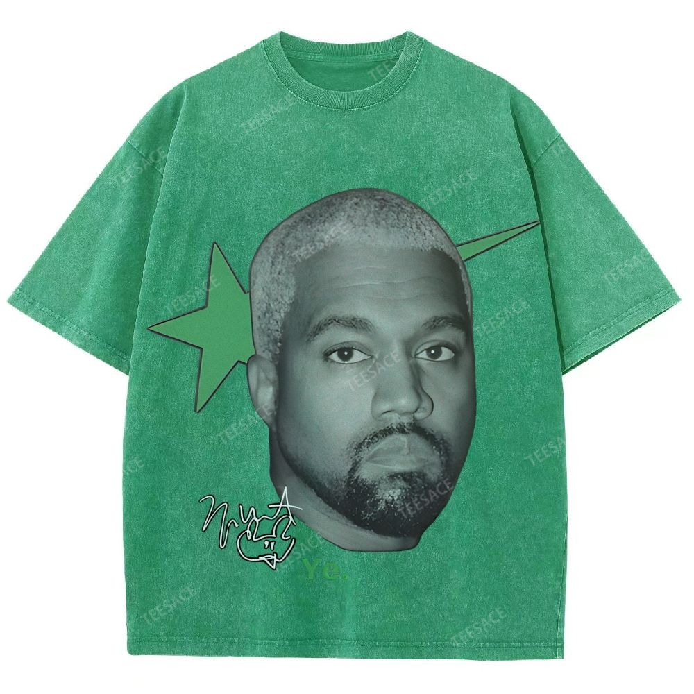 Unisex Fit Washed T-Shirt KANYE WEST 2025 TEE