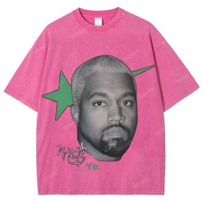 Unisex Fit Washed T-Shirt KANYE WEST 2025 TEE