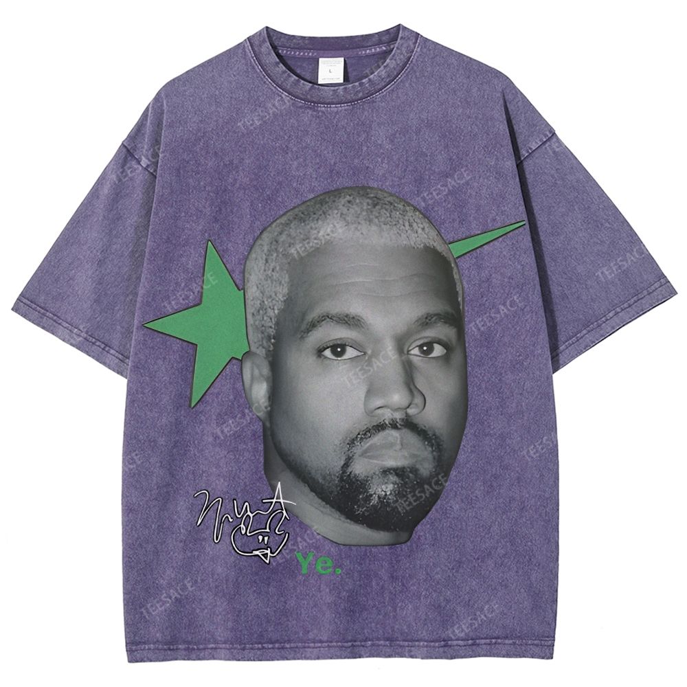 Unisex Fit Washed T-Shirt KANYE WEST 2025 TEE