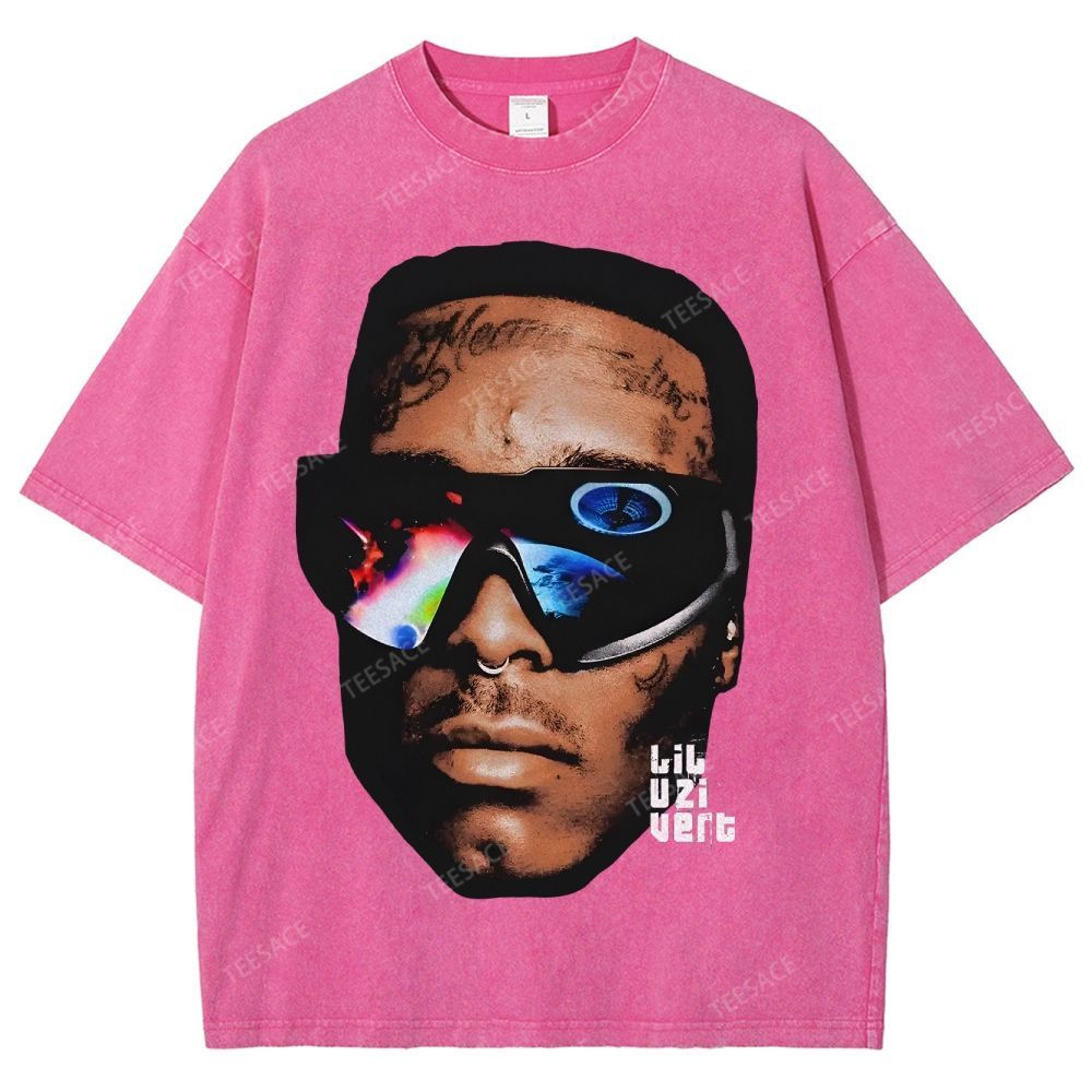 Unisex-Adult Ultra Cotton Washed T-Shirt Graphic  BIG FACE UZI 2 TEE