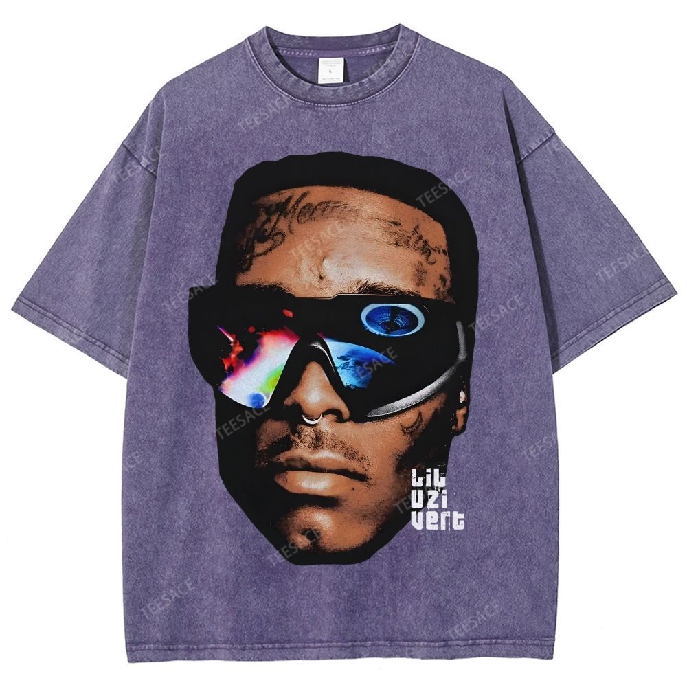 Unisex-Adult Ultra Cotton Washed T-Shirt Graphic  BIG FACE UZI 2 TEE