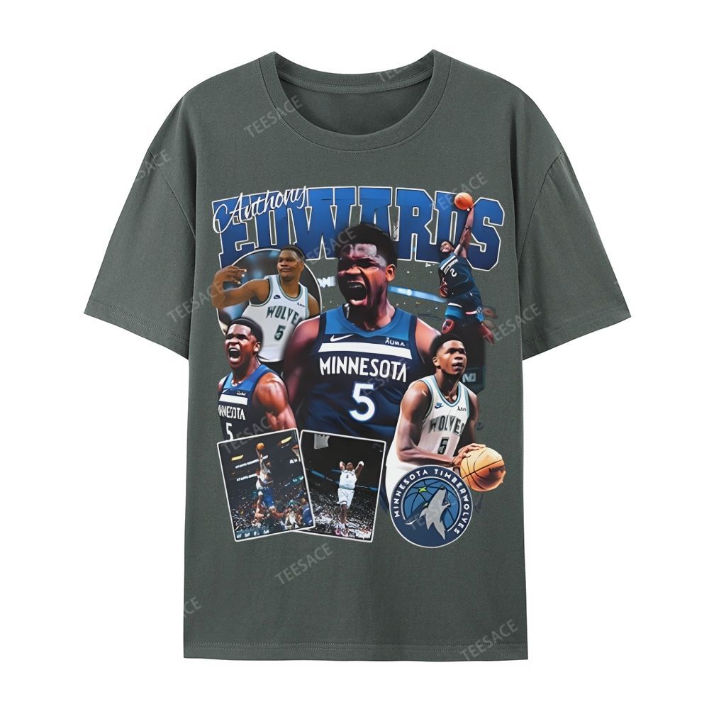ANTHONY EDWARDS Casual Short Sleeve T-Shirt 
