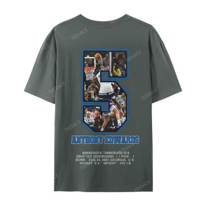 ANTHONY EDWARDS Casual Short Sleeve T-Shirt 