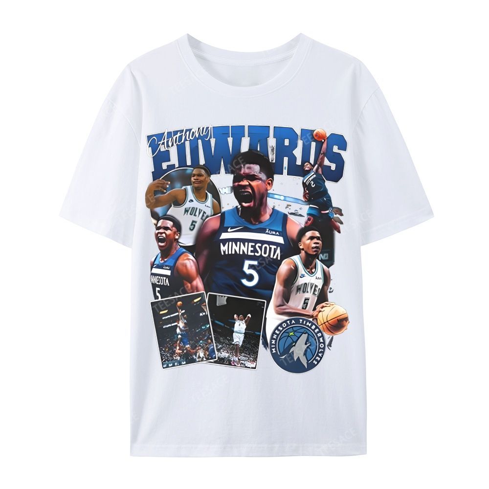 ANTHONY EDWARDS Casual Short Sleeve T-Shirt 