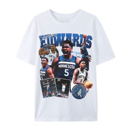ANTHONY EDWARDS Casual Short Sleeve T-Shirt 