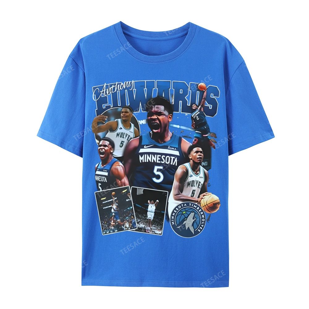 ANTHONY EDWARDS Casual Short Sleeve T-Shirt 