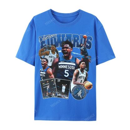 ANTHONY EDWARDS Casual Short Sleeve T-Shirt 