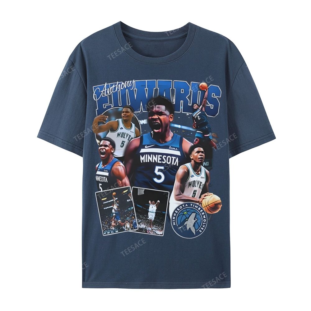 ANTHONY EDWARDS Casual Short Sleeve T-Shirt 