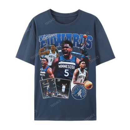 ANTHONY EDWARDS Casual Short Sleeve T-Shirt 