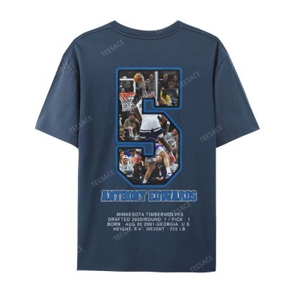ANTHONY EDWARDS Casual Short Sleeve T-Shirt 