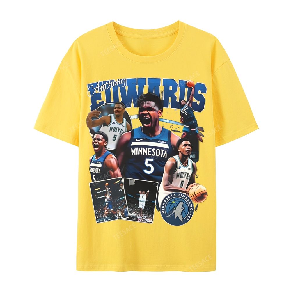 ANTHONY EDWARDS Casual Short Sleeve T-Shirt 