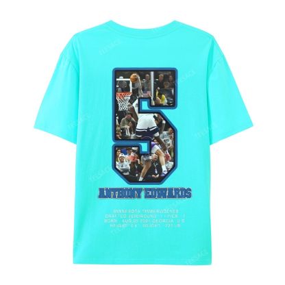 ANTHONY EDWARDS Casual Short Sleeve T-Shirt 