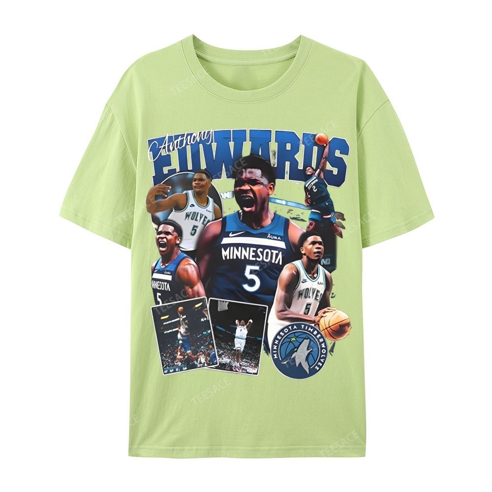 ANTHONY EDWARDS Casual Short Sleeve T-Shirt 