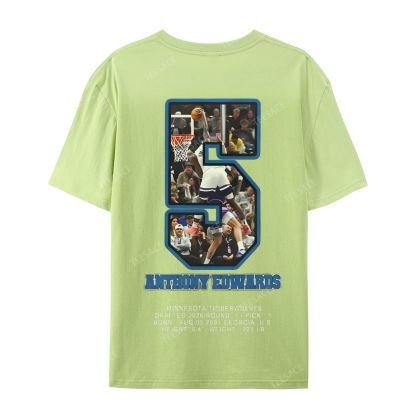 ANTHONY EDWARDS Casual Short Sleeve T-Shirt 