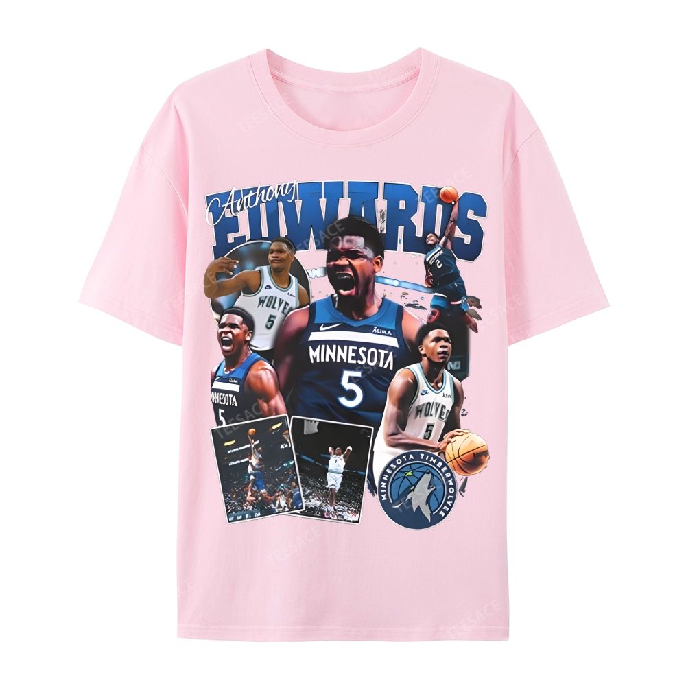 ANTHONY EDWARDS Casual Short Sleeve T-Shirt 