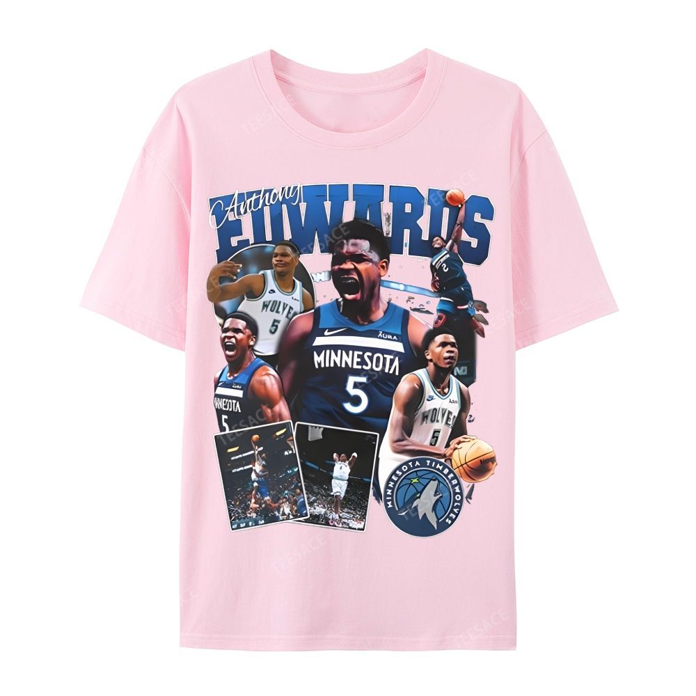 ANTHONY EDWARDS Casual Short Sleeve T-Shirt 