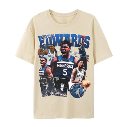 ANTHONY EDWARDS Casual Short Sleeve T-Shirt 