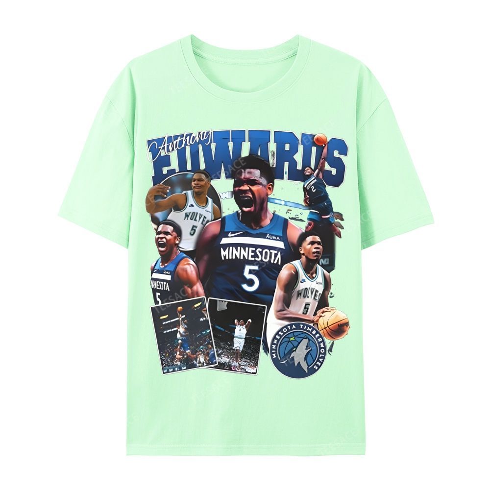 ANTHONY EDWARDS Casual Short Sleeve T-Shirt 