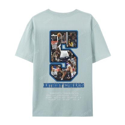 ANTHONY EDWARDS Casual Short Sleeve T-Shirt 