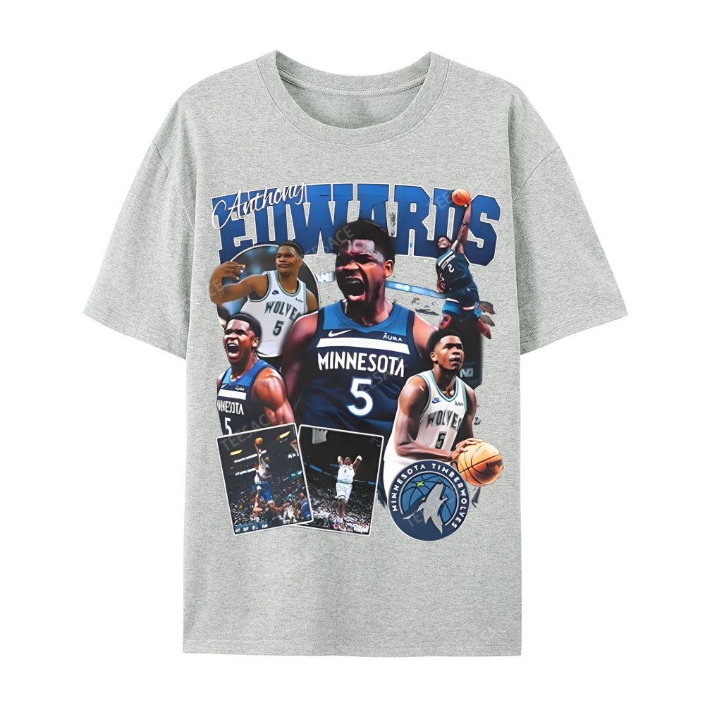 ANTHONY EDWARDS Casual Short Sleeve T-Shirt 