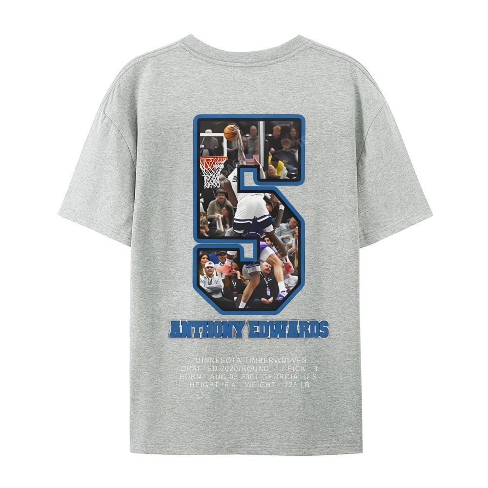 ANTHONY EDWARDS Casual Short Sleeve T-Shirt 