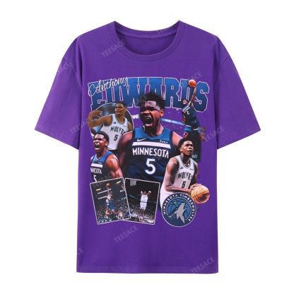ANTHONY EDWARDS Casual Short Sleeve T-Shirt 