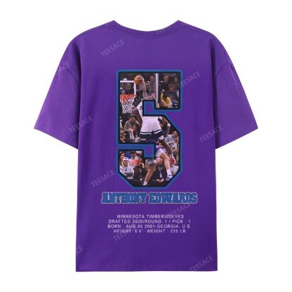 ANTHONY EDWARDS Casual Short Sleeve T-Shirt 