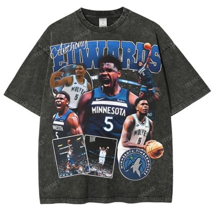 ANTHONY EDWARDS Unisex Fit Washed T-Shirt  