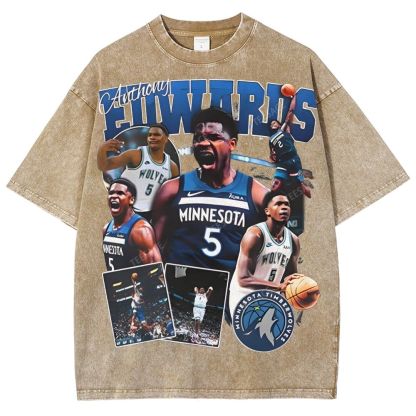 ANTHONY EDWARDS Unisex Fit Washed T-Shirt  