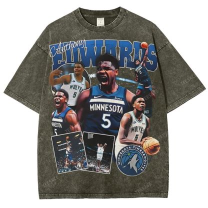 ANTHONY EDWARDS Unisex Fit Washed T-Shirt  