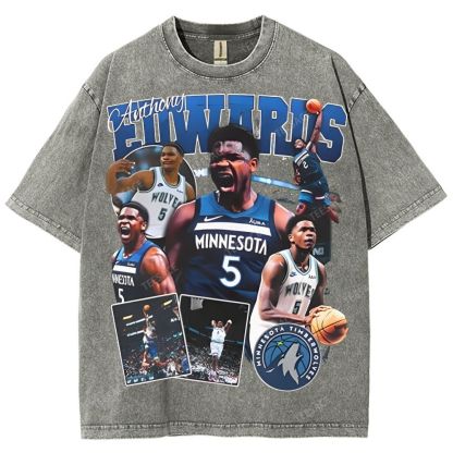 ANTHONY EDWARDS Unisex Fit Washed T-Shirt  