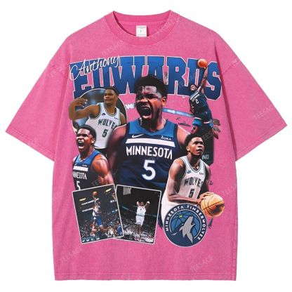 ANTHONY EDWARDS Unisex Fit Washed T-Shirt  