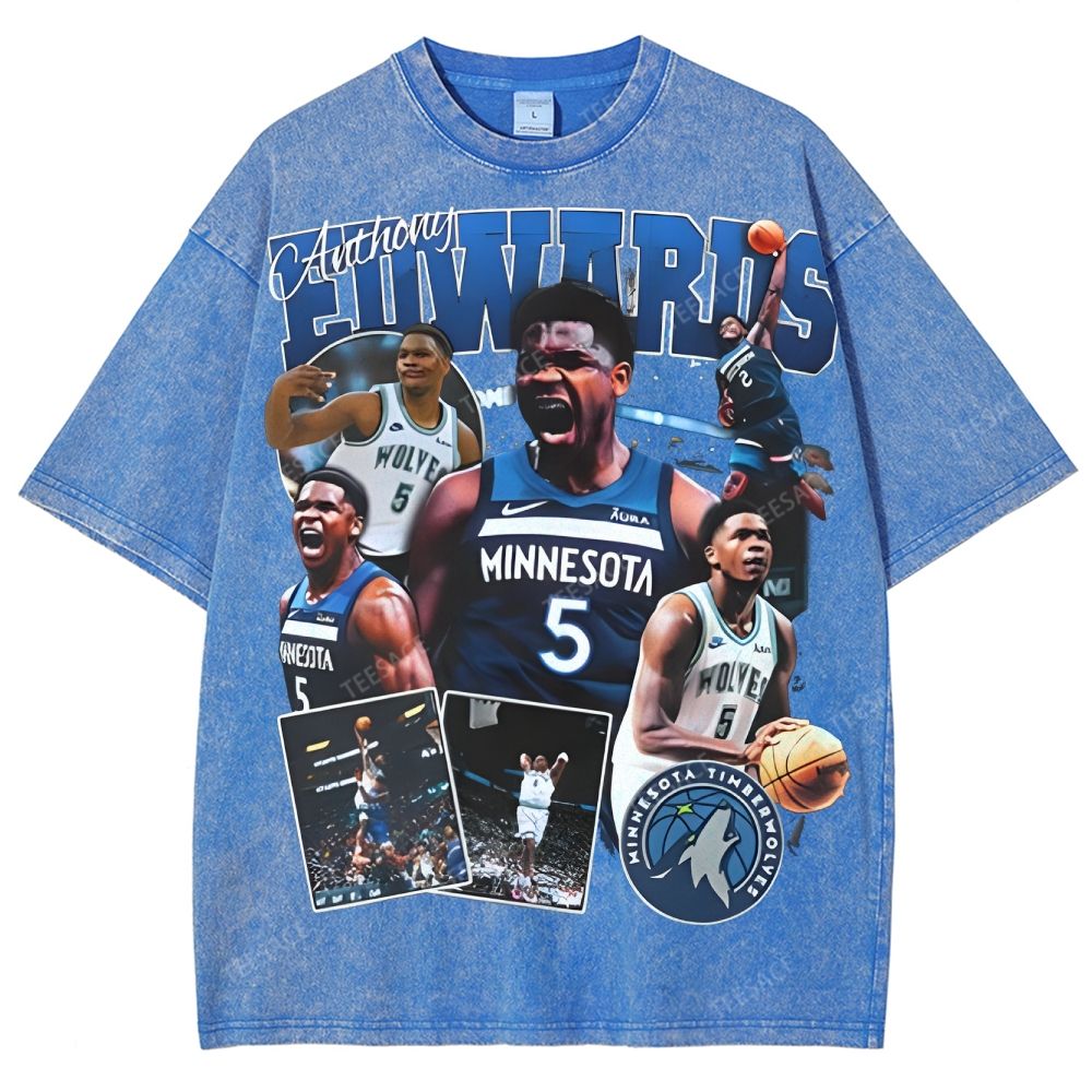 ANTHONY EDWARDS Unisex Fit Washed T-Shirt  