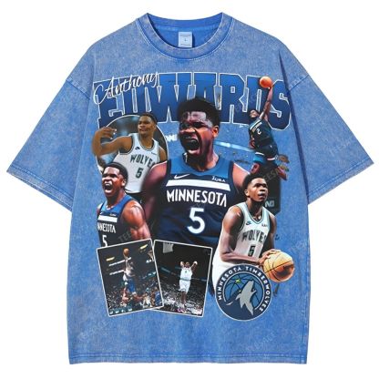 ANTHONY EDWARDS Unisex Fit Washed T-Shirt  