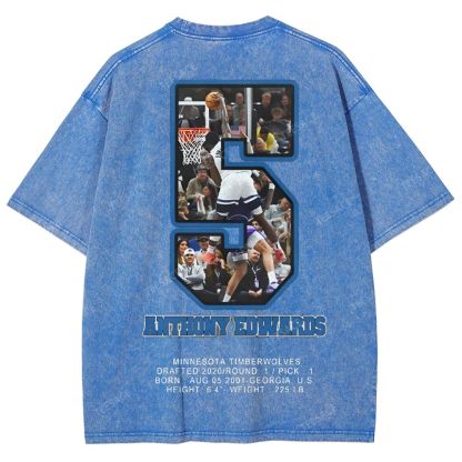 ANTHONY EDWARDS Unisex Fit Washed T-Shirt  