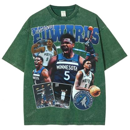 ANTHONY EDWARDS Unisex Fit Washed T-Shirt  