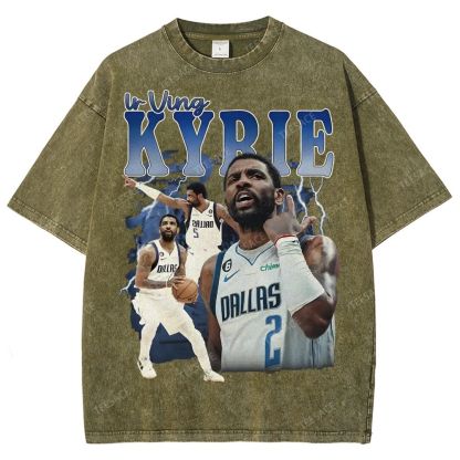Kyrie Irving Tee Unisex Fit Washed T-Shirt 2505004335