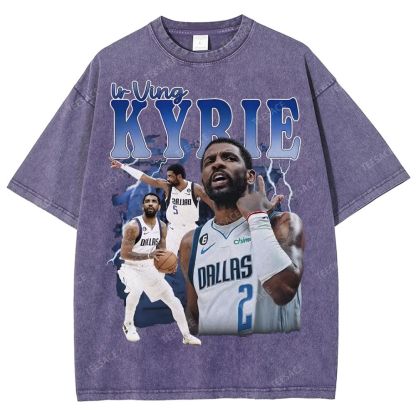 Kyrie Irving Tee Unisex Fit Washed T-Shirt 2505004335
