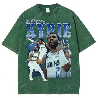 Kyrie Irving Tee Unisex Fit Washed T-Shirt 2505004335