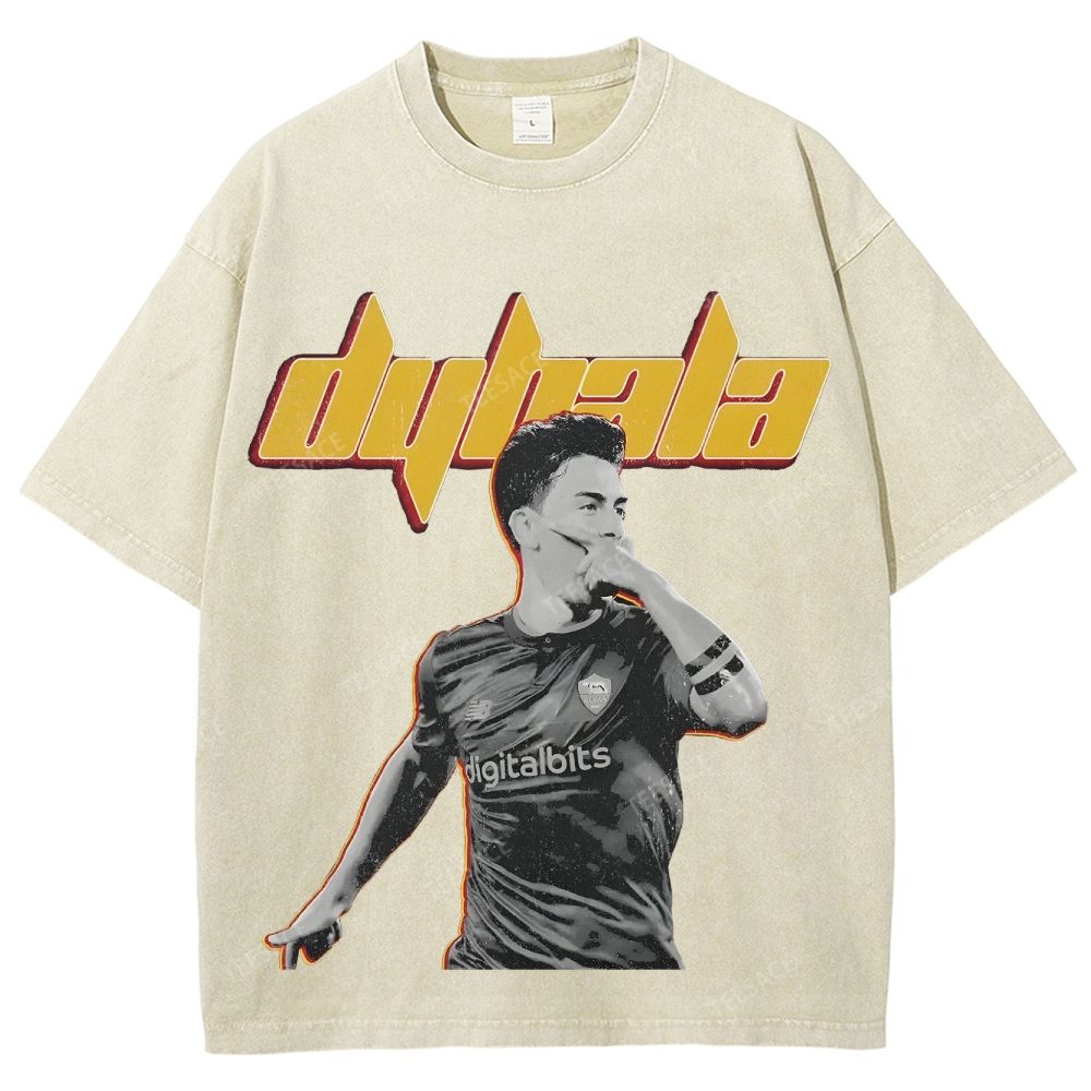 Unisex-Adult Ultra Cotton Washed T-Shirt Graphic  DYBALA CLASSIC TEE