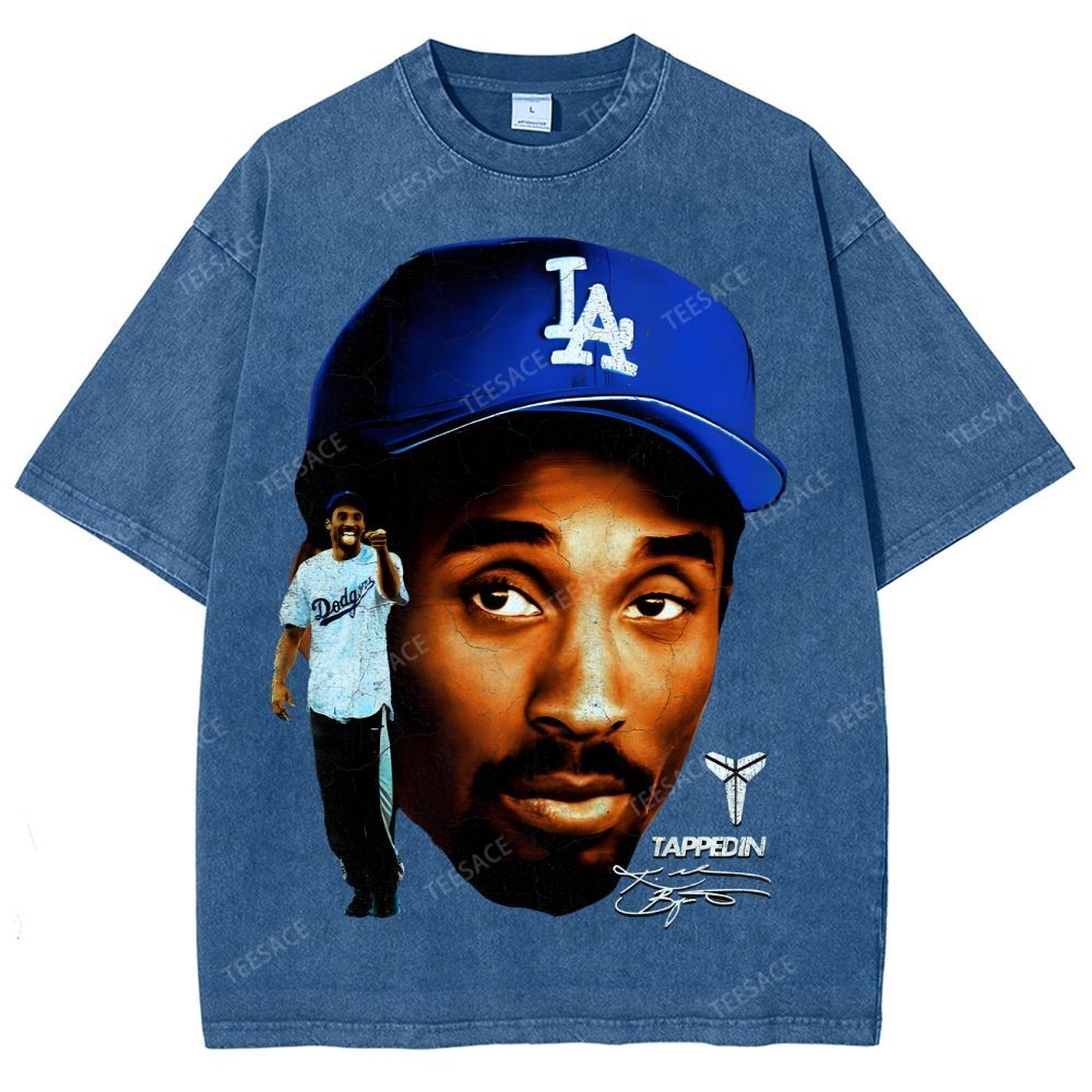 "Mamba on the Mound" Kobe Tee Unisex Fit Washed T-Shirt 