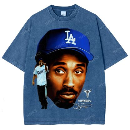 "Mamba on the Mound" Kobe Tee Unisex Fit Washed T-Shirt 