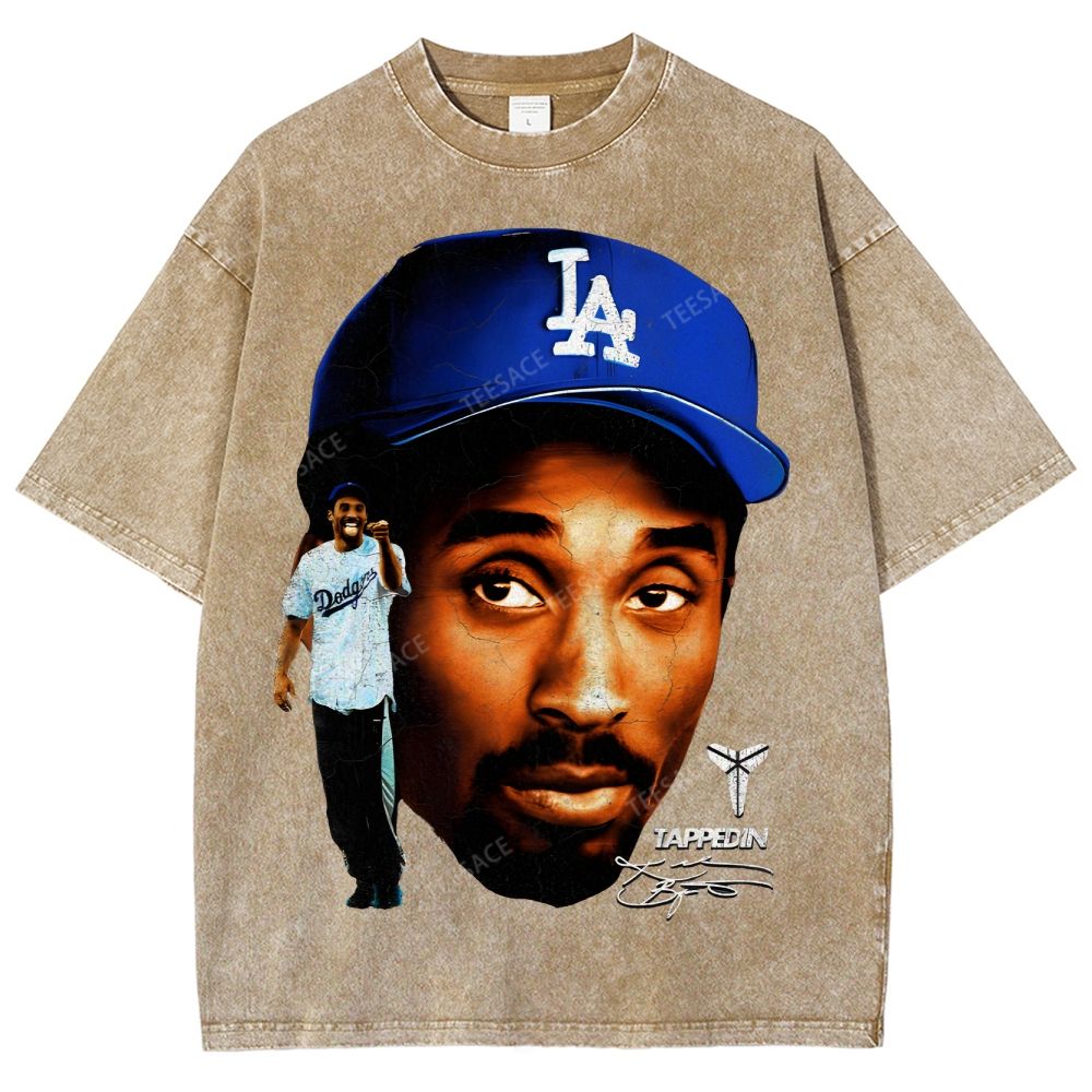 "Mamba on the Mound" Kobe Tee Unisex Fit Washed T-Shirt 