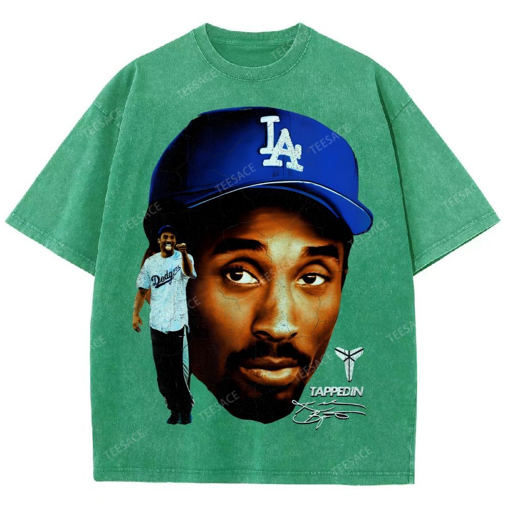 "Mamba on the Mound" Kobe Tee Unisex Fit Washed T-Shirt 
